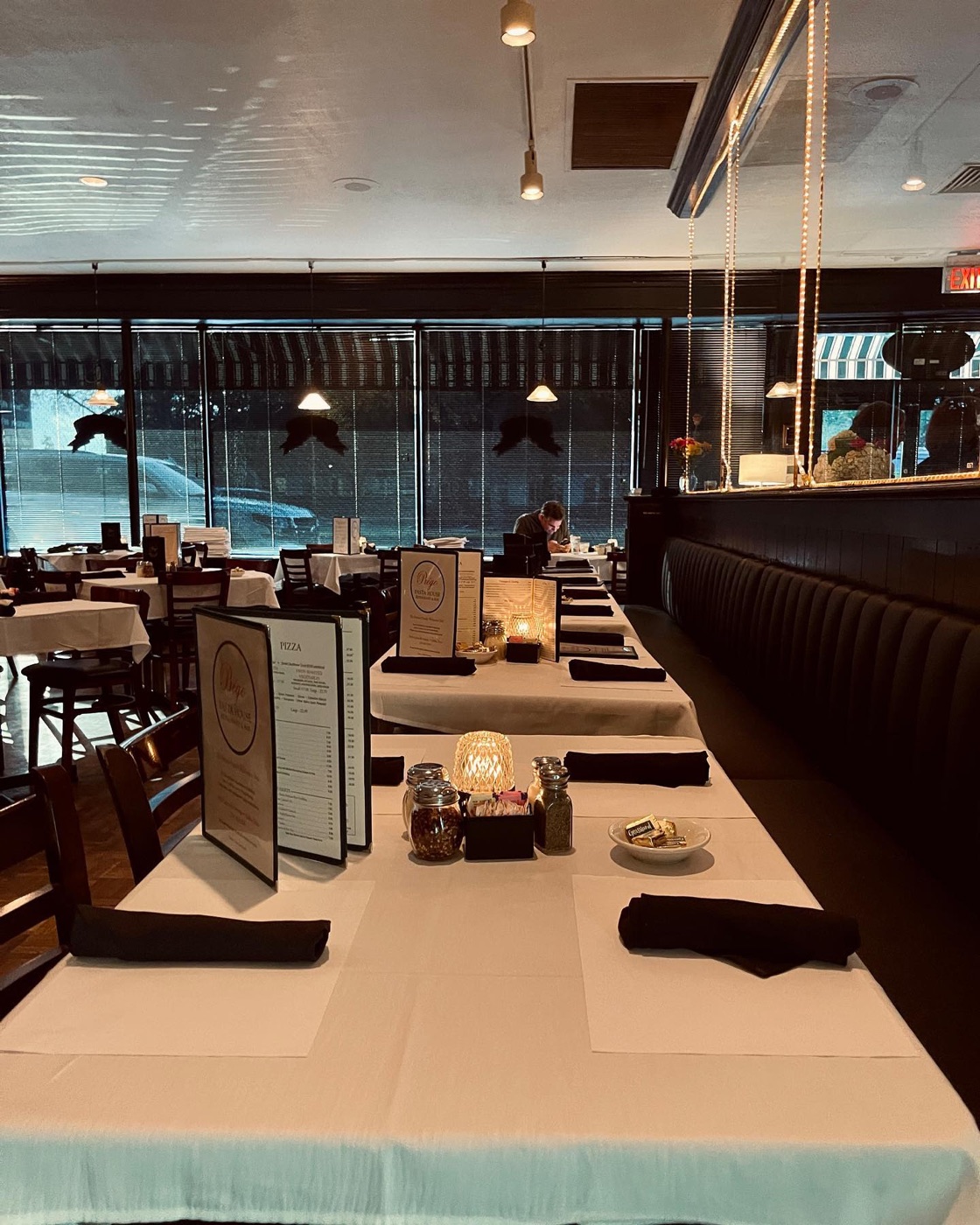 Tables by the window