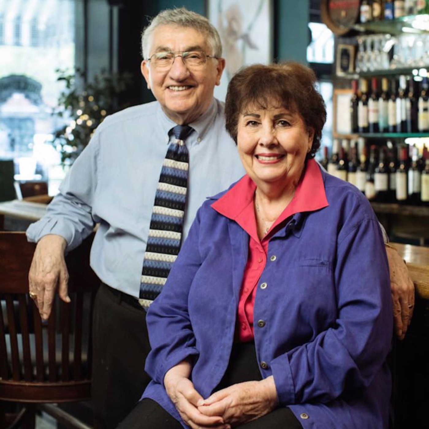 Joe and Rose Barraco at the Prego bar